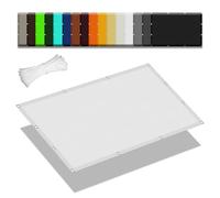 Voile d'ombrage Jardin 85 x 200 cm Imperméable 95% UV Protection Pare Soleil Terrasse Cordes de Fixation Incluses pour Potager Serre Terrasse Patio Jardin, Blanc