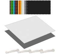 Voile d'ombrage Jardin 95 x 500 cm Résistant 98% Protection Rayons UV Toile d'ombrage Rectangulaire avec Oeillets Cordons pour Patio Jardin Terrasse Extérieur, Blanc