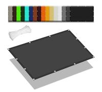 Voile d'ombrage Jardin 95 x 800 cm Imperméable 95% UV Protection Pare Soleil Terrasse Cordes de Fixation Incluses pour Potager Serre Terrasse Patio Jardin, Gris Foncé