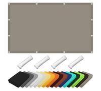 Voile d'ombrage Jardin Étanche Rectangulaire 210 x 270 cm Imperméable Une Protection des Rayons Dombrage Ombrière avec Oeillets pour Patio Jardin Terrasse Extérieur Balcon, Taupe