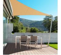 Voile d'ombrage - KARAT - 3,6 x 3,6 x 5,1 m - Triangulaire - Hydrofuge - Protection anti-UV