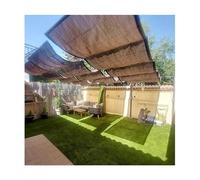 Voile d'ombrage légère et ondulée pour pergola, patio, jardin, terrasse - Kit de montage inclus - Protection UV facile à installer