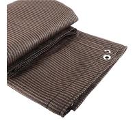 Voile d'ombrage marron pour balcon et jardin - 1,2 x 8 m - Tissu imperméable - Pour terrasse et tonnelle - Protection UV - Marron