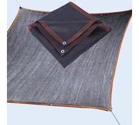 Voile d'ombrage noir avec œillets, filet d'ombrage anti-âge, 85 % effet d'ombre, filet en polyéthylène haute densité, bâche durable pour l'extérieur, jardin, balcon, chenil, 1 x 1 m