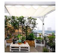 Voile d'ombrage ondulée rétractable - Auvent d'extérieur - Housse de pergola coulissante en fil métallique pour terrasse, porche et cour - Kits d'auvent de rechange imperméables pour terrasse