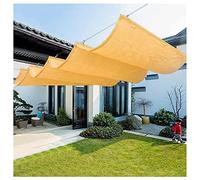 Voile d'ombrage ondulée, rétractable, pour pergola extérieure - Beige - Toile à Suspendre par câbles - 1,2 x 3 m - Design ondulé pour Une Protection UV optimale
