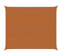 Voile d'ombrage orange marron 6 x 5 m - Anneau en D en acier inoxydable - En polyester Oxford avec résistance aux UV et revêtement hydrofuge - Pour terrasses, jardins et piscines