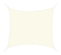 Outsunny Voile d'ombrage carrée 3x3m Toile ombrage extérieur Protection Anti-UV, pour Jardin terrasse extérieur Patio Piscine Balcon, crème