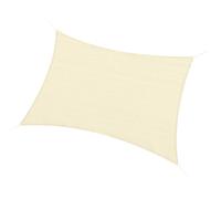 Voile d'ombrage - Outsunny - rectangulaire 3x4 m polyéthylène haute densité protection UV - PE - crème