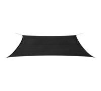 Voile d'ombrage parasol en PEHD rectangulaire 4 x 6 m anthracite Helloshop26 02