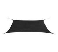 Voile d'ombrage parasol en tissu oxford rectangulaire 4 x 6 m anthracite Hellos