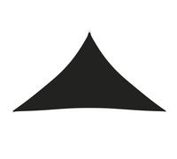 Voile d'ombrage parasol tissu oxford triangulaire 3,5 x 3,5 x 4,9 m noir Hellos