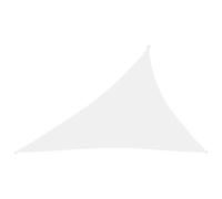 Voile d'ombrage parasol tissu oxford triangulaire 3 x 4 x 5 m blanc Helloshop26