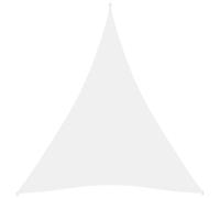 Voile d'ombrage parasol tissu oxford triangulaire 4 x 5 x 5 m blanc Helloshop26