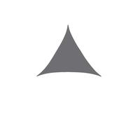 Voile d'ombrage Parasol Triangulaire, Bougie étanche, Jardin Aquatique extérieur, Cour, fête, Parasol, Plage, Camping, Piscine, Parasol(Grey Set)