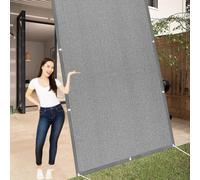 Voile d'ombrage Pare Soleil 115 x 325 cm Coupe-Vent et Perméable à l'eau, Rectangle, Tissu d'ombrage Multi Couleur et Taille pour Extérieur Jardin Terrass Balcon, Gris Clair
