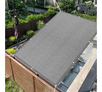 Voile d'ombrage Pare Soleil 170 x 190 cm Protection UV, Rectangle, Indéchirable, Résistant, Filet d'ombrage Multi Couleur et Taille pour Extérieur Jardin Terrass Balcon, Gris Clair