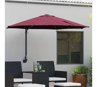 Voile d'ombrage - Pare-vue pour balcon - Panneau de clôture - Parasol de jardin - Rouge et noir - 248 x 248 x 148 cm - Pour jardin, terrasse, camping - Maisons d'hôtes