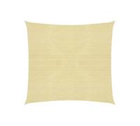vidaXL Voile d'ombrage PEHD carré 3,6x3,6 m beige – taud parasol solaire