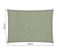 Voile d'ombrage perméable - Rectangle - 3 x 5 m - Shadow Comfort