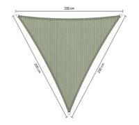 Voile d'ombrage perméable - Triangle - 2 x 2 x 2 m - Shadow Comfort