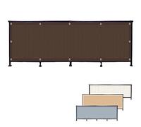 Voile d'ombrage personnalisable pour balcon avec œillets, protection UV à 90 %, durable, imperméable, coupe-vent, ne se déforme pas, idéal pour l'intimité et le confort en extérieur, 0,9 m