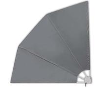 Voile d'ombrage pour balcon Sekey - Parasol - Compartiments de balcon pliables - Gris - 210 x 210 cm - Pour jardin et terrasse