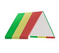 Voile d'ombrage pour enfants en tissu Oxford robuste pour protection toutes saisons (vert et rouge curry)