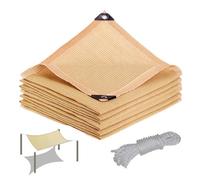 Voile d'ombrage pour extérieur avec œillets, protection UV, voile d'ombrage respirant pour balcon, jardin, piscine, grande taille 2 x 9 m, résistant aux intempéries