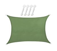 Voile d'ombrage pour extérieur, rectangulaire, imperméable, protection UV, pour abri, pergola, bac à sable, balcon, camping, jardin, terrasse