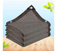 Voile d'ombrage pour jardin, terrasse, tissu isolant thermique, résistant à la déchirure, 90 % voile d'ombrage pour bâche en maille, pergola, filet d'intimité, marron, 3 x 6 m
