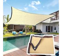 Voile d'ombrage pour patio de taille personnalisée - PE haute densité 90 % anti-UV pour pergola, jardin, terrasses, options 1 à 10 m, filet d'ombrage 6 x 7 m pour une protection solaire ultime