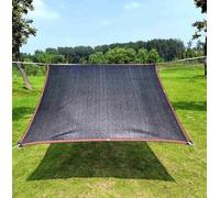 Voile d'ombrage pour pergola, 90 % à angle droit, multifonctionnelle, rectangulaire, pour balcon/serre, dimensions individuelles, noir, 5 x 5 m