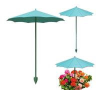 Voile d'ombrage - Protection des - Mini serre - 3 pièces - Col à ressort souple - Support pour clous de terre - Pour fleurs sensibles, , en pot, terrasse, bordure de parterre