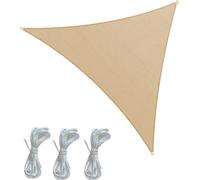 Voile d'ombrage Rebecca Mobili Rhus 300x300x300 Polyester Imperméable Acier Beige Foncé