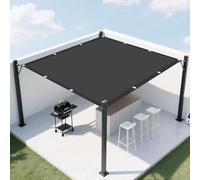 Voile d'ombrage Rectangle 0.8 x 1.5 m Bloque 98% Rayons UV Auvent Anti-UV avec Corde Libre Facile à Plier pour Jardin Terrasse Balcon Camping, Gris Foncé