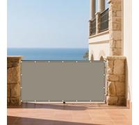Voile d'ombrage Rectangle 120 x 270 cm Anti UV Contre Le Vent Protection Solaire avec Oeillets pour Extérieur Terrasse Jardin Balcon, Kaki