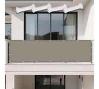 Voile d'ombrage Rectangle 160 x 300 cm Imperméable, Protection Contre UV Filet d'ombrage Extérieur avec Cordons pour Patio Jardin Terrasse Extérieur, Kaki