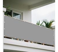 Voile d'ombrage Rectangle 225 x 790 cm Imperméable UV 98% Indéchirable Voiles d'ombrage pour Patio Résistant l'eau Polyester pour Patio Jardin Terrasse Extérieur, Gris Clair