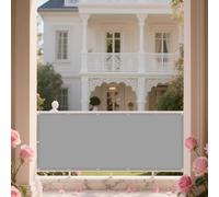 Voile d'ombrage Rectangle 230 x 400 cm Respirant Protection des Rayons UV Toile de Jardin Balcon avec Corde Libre Facile à Plier pour en Plein Air, Jardin & Terrasse, Gris Clair