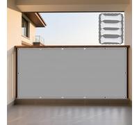Voile d'ombrage Rectangle 240 x 350 cm Imperméable, Protection Contre UV Bache Ombrages avec Oeillets pour Terrasse, Jardin, Balcon, Camping, Gris Clair