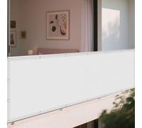 Voile d'ombrage Rectangle 265 x 420 cm Anti UV Contre Le Vent Toile de Jardin Balcon Résistant l'eau Polyester pour Jardin Terrasse Extérieur Patio Piscine, Blanc