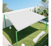 Voile d'ombrage Rectangle 35 x 350 cm Protection des Rayons UV PES Toile Ombrage Pergola Auvent Résistant l'eau Polyester pour Patio Jardin Terrasse Extérieur, Blanc