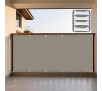 Voile d'ombrage Rectangle 360 x 390 cm Imperméable, Protection Contre UV Bache Ombrages avec Oeillets pour Terrasse, Jardin, Balcon, Camping, Taupe