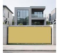 Voile d'ombrage Rectangle 425 x 425 cm Bloque 98% Rayons UV Filet d'ombrage Potager avec Corde Libre et Oeillets pour Patio Jardin, Terrasse, Extérieur, Balcon, Couleur Crème