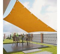 Voile d'ombrage Rectangle 500 x 925 cm Protection UV, Anti-Déchirure, Coupe-Vent, Imperméable Rayons Toile d'ombrage Extérieur avec Cordes pour Jardin, Terrasse, Balcon, Jaune