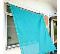 Voile d'ombrage Rectangle 575 x 750 cm Respirant, Perméable à l'eau et Ventilé Renforce Épaissir Voile Ombrage avec Cordes pour Jardin, Terrasse, Balcon, Bleu Ciel