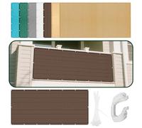 Voile d'ombrage Rectangle 580 x 630 cm Protection des Rayons UV à 95% Protection Solaire Respirante HDPE pour Jardin Terrasse Extérieur Patio Piscine, Brun