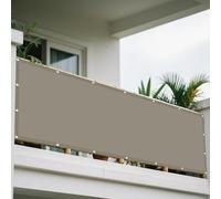 Voile d'ombrage Rectangle 65 x 710 cm Imperméable UV 98% Indéchirable Voiles d'ombrage pour Patio Résistant l'eau Polyester pour Patio Jardin Terrasse Extérieur, Taupe