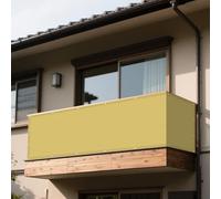 Voile d'ombrage Rectangle 95 x 700 cm Coupe-Vent, Résistant à La Pluie Protection Solaire avec 4 Morceaux de Corde pour Patio, Extérieur Jardin Terrass Balcon, Couleur Crème